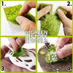 画像2: グリーンスタッフワールド[GSWD-10338]ジオラマ素材 芝マットカット版 ポンデローサグリーンの牧草地