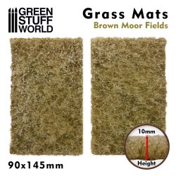 画像1: グリーンスタッフワールド[GSWD-10339]ジオラマ素材 芝マットカット版 茶色く枯れた荒野
