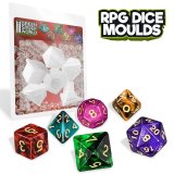 グリーンスタッフワールド[GSWD-2496]RPGダイス用シリコン型セット(6種類入)