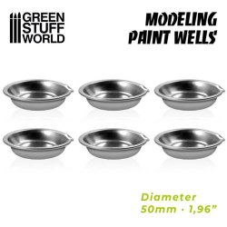 画像3: グリーンスタッフワールド[GSWD-10361] アルミ製ペイントウェル　（６個入り）