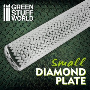 画像1: グリーンスタッフワールド[GSW-2510]ローリングピン ダイヤモンドプレート Sサイズ (1)