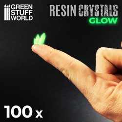 画像2: グリーンスタッフワールド[GSWD-10385]蓄光レジン製クリスタル グリーンスモールサイズ
