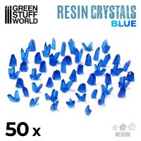 グリーンスタッフワールド[GSWD-2528]クリアーレジン製クリスタル ブルー ミディアムサイズ