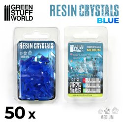 画像2: グリーンスタッフワールド[GSWD-2528]クリアーレジン製クリスタル ブルー ミディアムサイズ