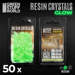 画像2: グリーンスタッフワールド[GSWD-10392]蓄光レジン製クリスタル グリーンミディアムサイズ