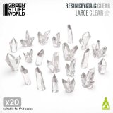 グリーンスタッフワールド[GSWD-2540]クリアーレジンクリスタル - ラージ