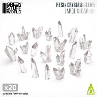 グリーンスタッフワールド[GSWD-2540]クリアーレジンクリスタル - ラージ
