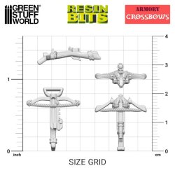 画像2: グリーンスタッフワールド[GSWD-10405]3Dプリントセット - ドワーフクロスボウ　16種