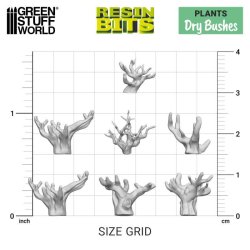 画像3: グリーンスタッフワールド[GSWD-10406]3Dプリントセット - 枯れ木20個
