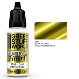 グリーンスタッフワールド[GSWC-2586]アクリル系塗料 メタルフィルター ゴールドインターフィアレスカラー