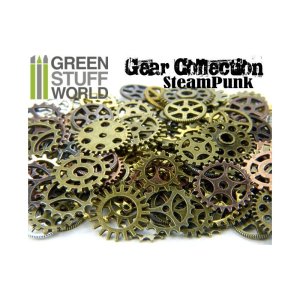 画像1: グリーンスタッフワールド[GSWS-9035] SteamPunk GEARS and COGS Beads 85gr *** Variety (1)