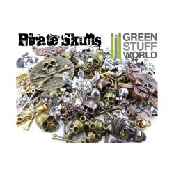 画像1: グリーンスタッフワールド[GSWS-9100] PIRATE SKULLS Beads 85gr