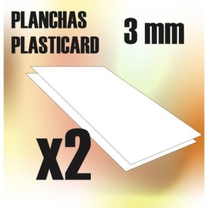 画像1: グリーンスタッフワールド[GSWD-9109]ABS Plasticard A4 - 3 mm COMBOx2 sheets (1)
