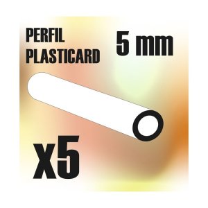 画像1: グリーンスタッフワールド[GSWD-9115]ABS Plasticard - Profile TUBE 5mm (1)