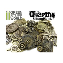 画像1: グリーンスタッフワールド[GSWS-9129] SteamPunk CHARMS with gears and cogs Beads 85gr