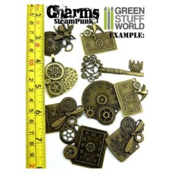 画像2: グリーンスタッフワールド[GSWS-9129] SteamPunk CHARMS with gears and cogs Beads 85gr