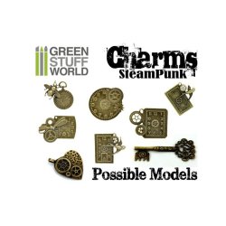 画像3: グリーンスタッフワールド[GSWS-9129] SteamPunk CHARMS with gears and cogs Beads 85gr