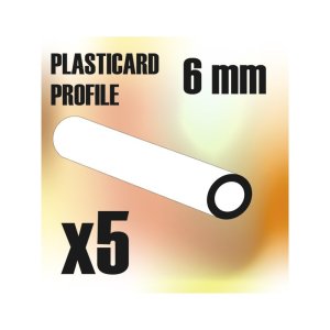 画像1: グリーンスタッフワールド[GSWD-9175]ABS Plasticard - Profile TUBE 6mm (1)