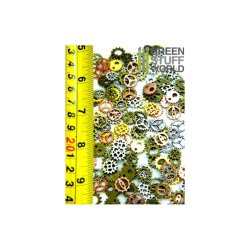 画像2: グリーンスタッフワールド[GSWS-9180]SteamPunk GEARS and COGS Beads 85gr *** 10 mm