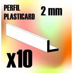 画像1: グリーンスタッフワールド[GSWD-9235]ABS Plasticard - Profile ANGLE-L 2 mm