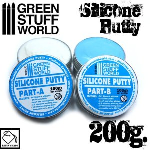 画像1: グリーンスタッフワールド[GSWD-9284]Blue Silicone Putty 200gr (1)