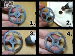 画像5: グリーンスタッフワールド[GSWD-9312]ウェザリングスポンジブラシ 15mm径２本セット