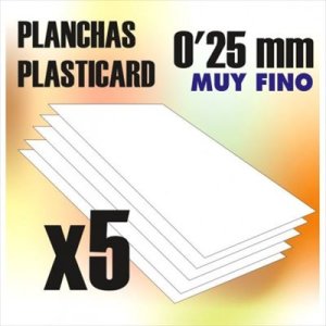 画像1: グリーンスタッフワールド[GSWD-9317]ABS Plasticard A4 - 0'25 mm COMBOx5 sheets (1)