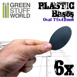 画像3: グリーンスタッフワールド[GSWD-9890]プラスチックディスプレイベース 楕円形型 Mサイズ