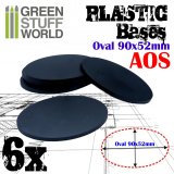グリーンスタッフワールド[GSWD-9891]プラスチックディスプレイベース 楕円形型 Lサイズ