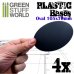 画像2: グリーンスタッフワールド[GSWD-9892]プラスチックディスプレイベース 楕円形型 LLサイズ (2)