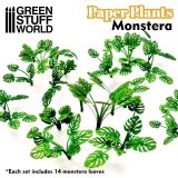 グリーンスタッフワールド[GSWD-10368]ジオラマ素材 ペーパープランツ モンステラ
