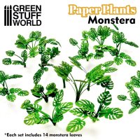 グリーンスタッフワールド[GSWD-10368]ジオラマ素材 ペーパープランツ モンステラ