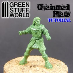 画像5: グリーンスタッフワールド[GSWD-90(1614)]テクスチャプレート チェーンメール(小)