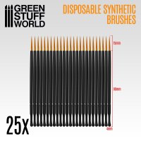 グリーンスタッフワールド[GSWD-2419]使い捨て式合成毛ブラシ(25個入り)