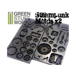 画像1: グリーンスタッフワールド[GSWD-95]ゴム型 スチームパンク(2枚セット) (1)