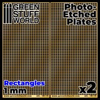 グリーンスタッフワールド[GSWD-10112]エッチングメッシュプレート 1.0mm長方形(大)