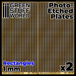 画像1: グリーンスタッフワールド[GSWD-10112]エッチングメッシュプレート 1.0mm長方形(大)