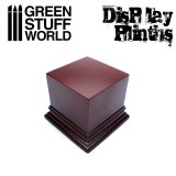 グリーンスタッフワールド[GSWD-1803]正四角柱展示台座 6x6 cm ヘーゼルナッツブラウン