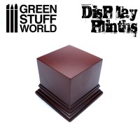 グリーンスタッフワールド[GSWD-1803]正四角柱展示台座 6x6 cm ヘーゼルナッツブラウン