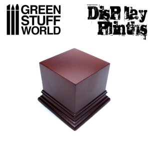 画像1: グリーンスタッフワールド[GSWD-1803]展示台：正方形(6x6cm)ヘーゼルナッツブラウン (1)