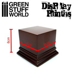 画像3: グリーンスタッフワールド[GSWD-1803]正四角柱展示台座 6x6 cm ヘーゼルナッツブラウン