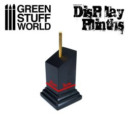 画像3: グリーンスタッフワールド[GSWD-1805]バストモデル用展示台3x3x7cmブラック