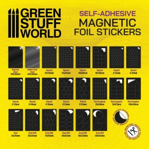 画像2: グリーンスタッフワールド[GSWD-10865]マグネットシート円形50mm径(粘着剤付ｘ15枚) (2)