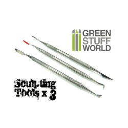 画像2: グリーンスタッフワールド[GSWD-6011]3x Sculpting Tools