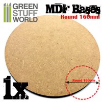 グリーンスタッフワールド[GSWD-9843] MDF丸型ベースセット (160mm)　1枚入