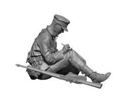 画像2: H3 Models[HS16015]1/16 朝鮮戦争 韓/朝 「投函できない手紙を書く学徒兵」