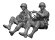 画像1: H3 Models[HS16025]1/16 WWII アメリカ陸軍空挺隊員運転手&搭乗兵セット (1)