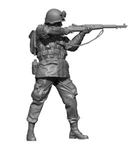 画像1: H3 Models[HS16027]1/16 WWII アメリカ陸軍 援護射撃する空挺兵 1944 (1)