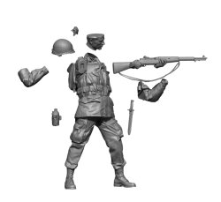 画像4: H3 Models[HS16027]1/16 WWII アメリカ陸軍 援護射撃する空挺兵 1944