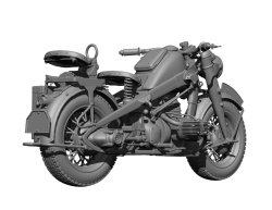 画像3: H3 Models[HS16031]1/16 WWII ドイツ ツュンダップKS750 軍用バイク